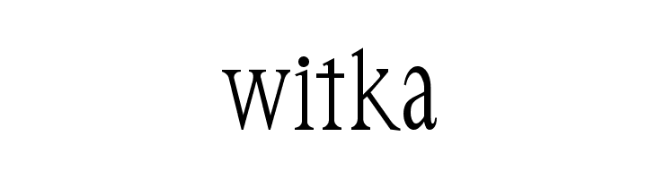 witka  Frei Schriftart Herunterladen