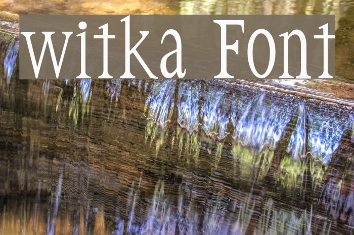 witka Font examples