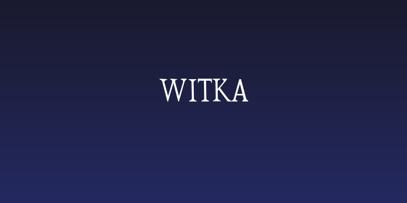 witka Social Header