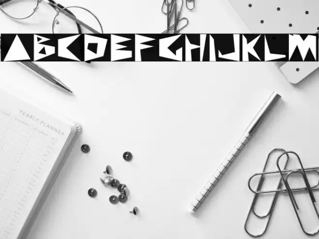 WKWKWK LAND Font examples