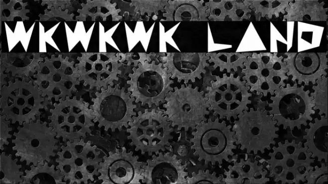 WKWKWK LAND Font examples