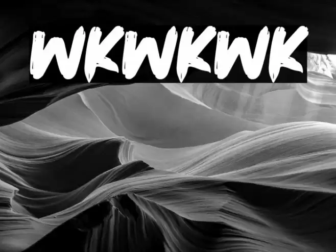 Wkwkwk Font examples