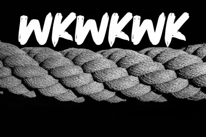 Wkwkwk Font examples