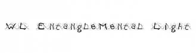 WL EntangleMental Light  Free Fonts Download