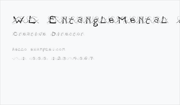 WL EntangleMental Light Business Card