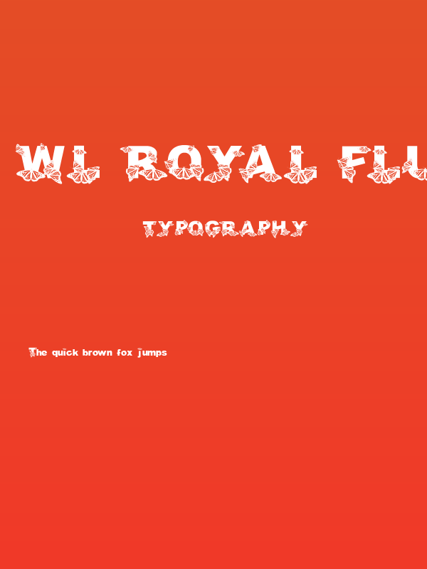 WL Royal Flutter Bold Poster