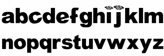 WL Royal Flutter Bold Schriftart Kleinbuchstaben