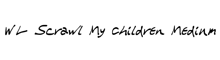 WL Scrawl My Children Medium  font caratteri gratis