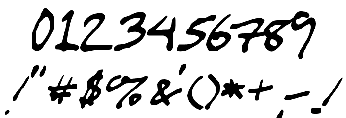 WL Scrawl My Children Medium Font OTHER CHARS