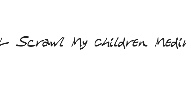 WL Scrawl My Children Medium Logo