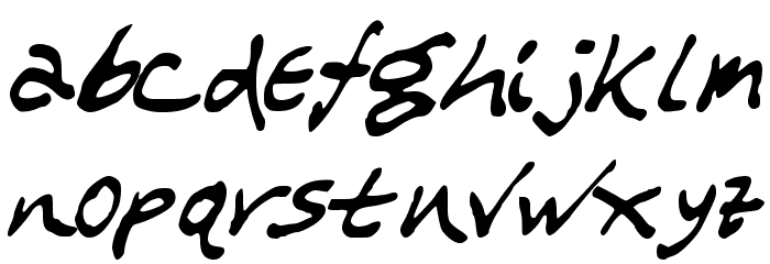 WL Scrawl My Children Medium Font LOWERCASE