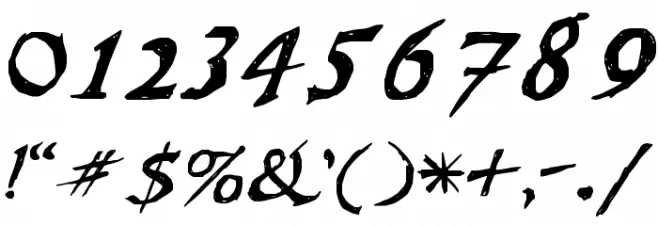 WL Scribble Flinger Font OTHER CHARS