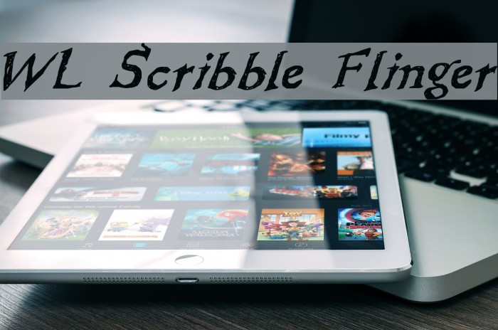 WL Scribble Flinger Font examples