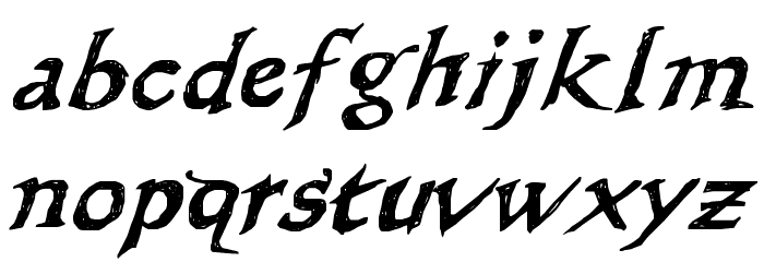 WL Scribble Flinger Font LOWERCASE