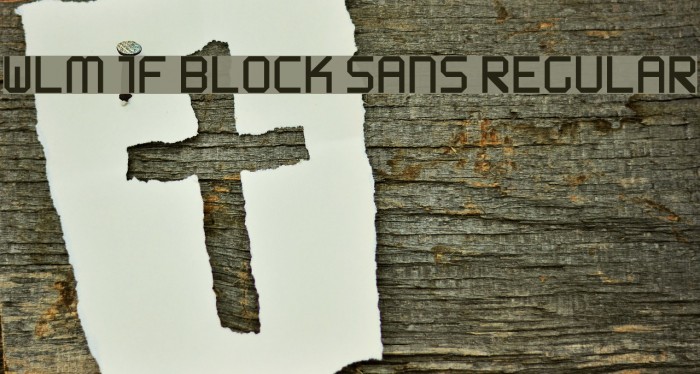 WLM 1F Block Sans Regular Polices examples
