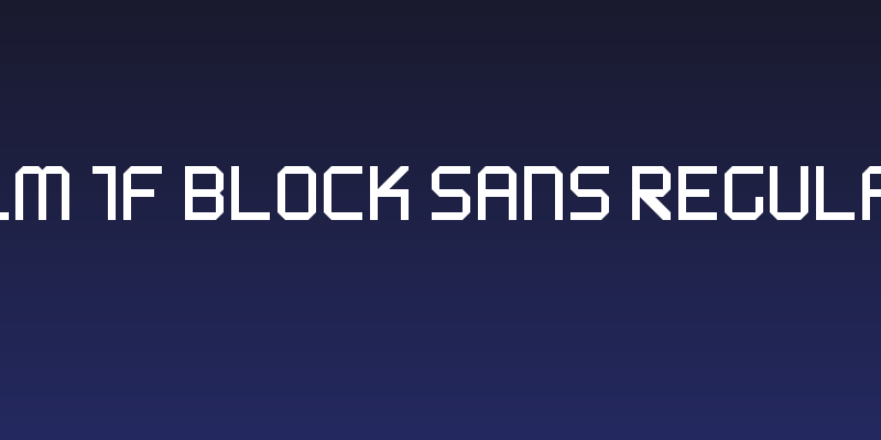 WLM 1F Block Sans Regular Social Header