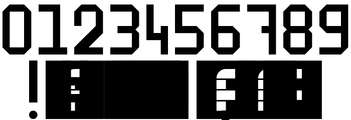 WLM 1F Block Serif Regular Font OTHER CHARS