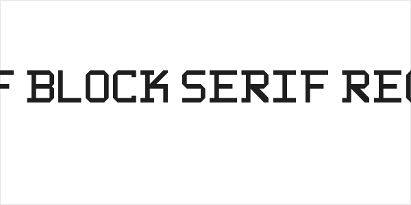 WLM 1F Block Serif Regular Logo