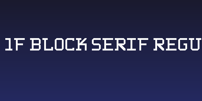 WLM 1F Block Serif Regular Social Header