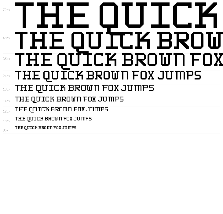 WLM 1F Block Serif Regular Waterfall