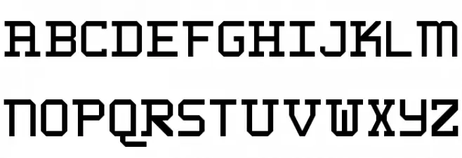 WLM 1F Block Serif Regular Fuentes MINÚSCULAS