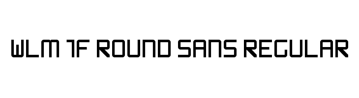 WLM 1F Round Sans Regular Font