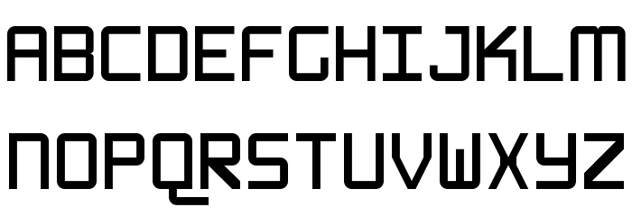 WLM 1F Round Sans Regular Font LOWERCASE