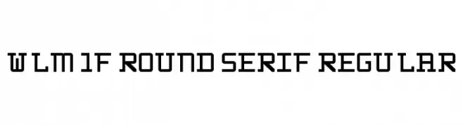 WLM 1F Round Serif Regular  baixar fontes gratis