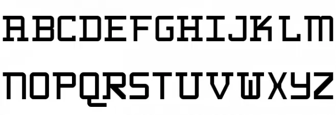 WLM 1F Round Serif Regular Schriftart Groß