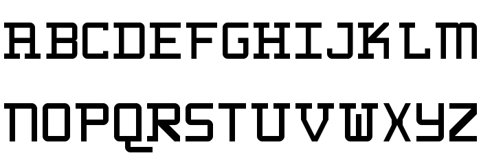 WLM 1F Round Serif Regular Font LOWERCASE