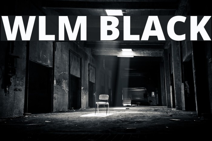 WLM Black Font examples