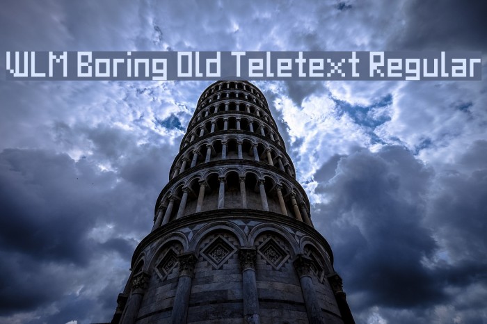 WLM Boring Old Teletext Regular Font examples