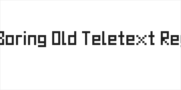 WLM Boring Old Teletext Regular Logo