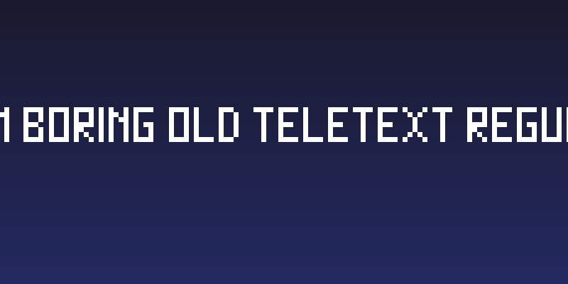 WLM Boring Old Teletext Regular Social Header