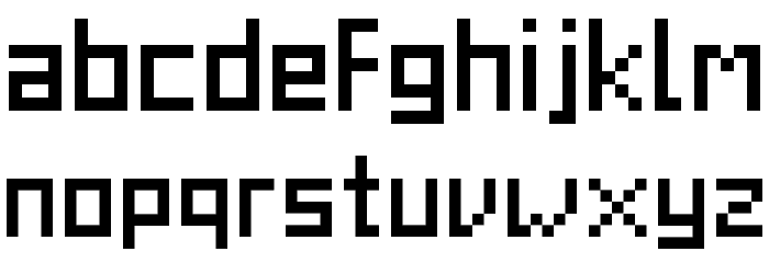 WLM Boring Old Teletext Regular Font LOWERCASE