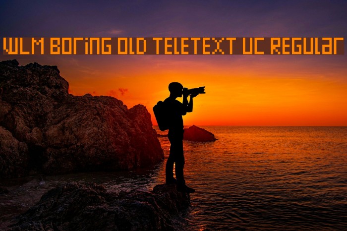 WLM Boring Old Teletext UC Regular Font examples