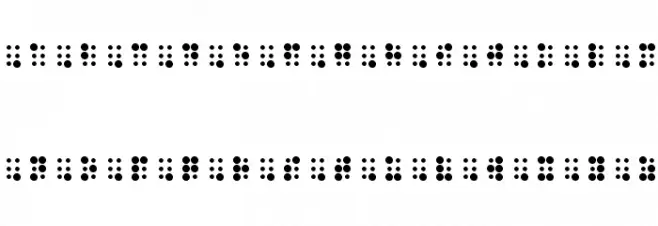 WLM Braille 2 Regular Schriftart Groß