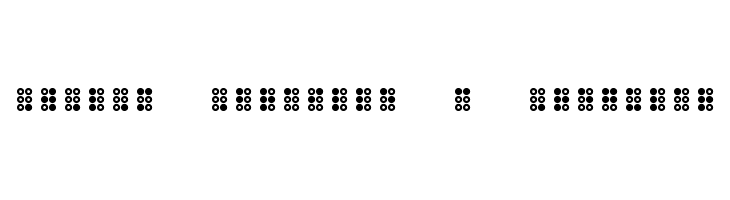 WLM Braille 3 Regular  Descarca Fonturi Gratis
