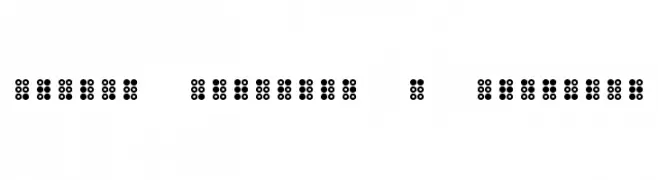 WLM Braille 3 Regular  baixar fontes gratis