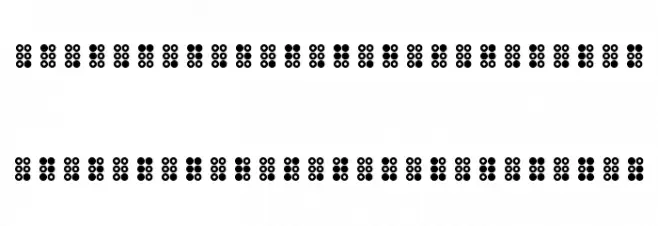 WLM Braille 3 Regular Caratteri MAIUSCOLE