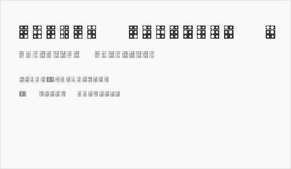 WLM Braille 4 Regular Business Card