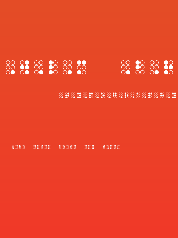 WLM Braille Regular Poster