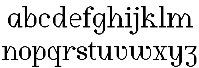 WLM Building Regular Font LOWERCASE