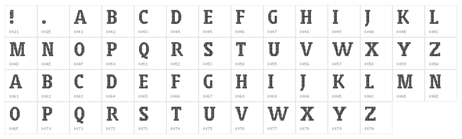 WLM Cloudly 2 Regular Character Map