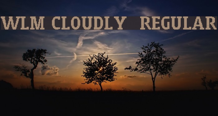 WLM Cloudly 2 Regular Font examples