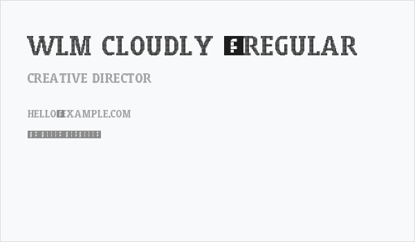 WLM Cloudly 2 Regular Business Card