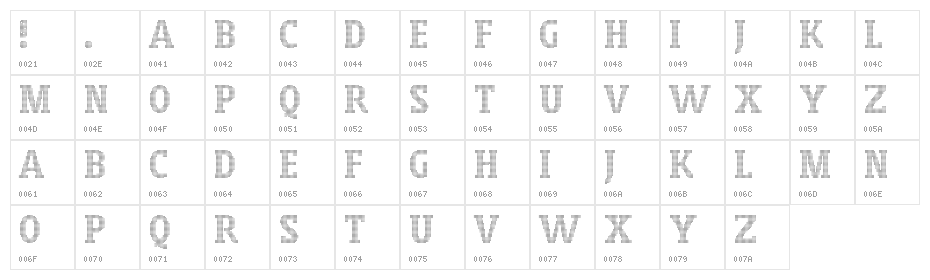 WLM Cloudly 3 Regular Character Map