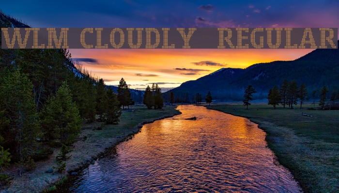 WLM Cloudly 3 Regular Schriftart examples