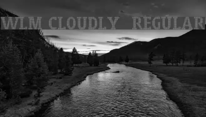 WLM Cloudly 3 Regular フォント examples