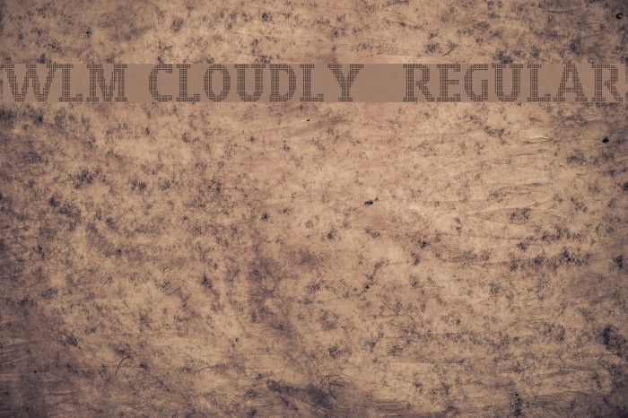 WLM Cloudly 3 Regular Schriftart examples